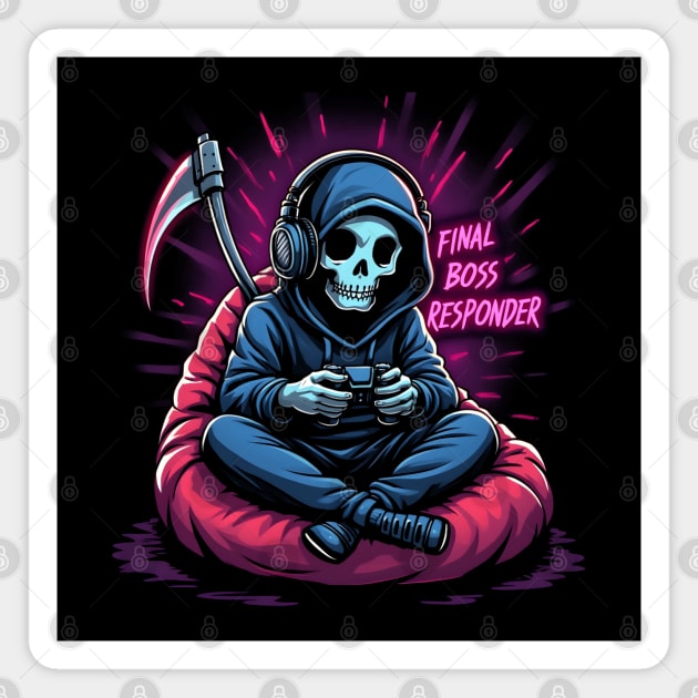 Final Boss Responder Magnet by MakerMind8.2